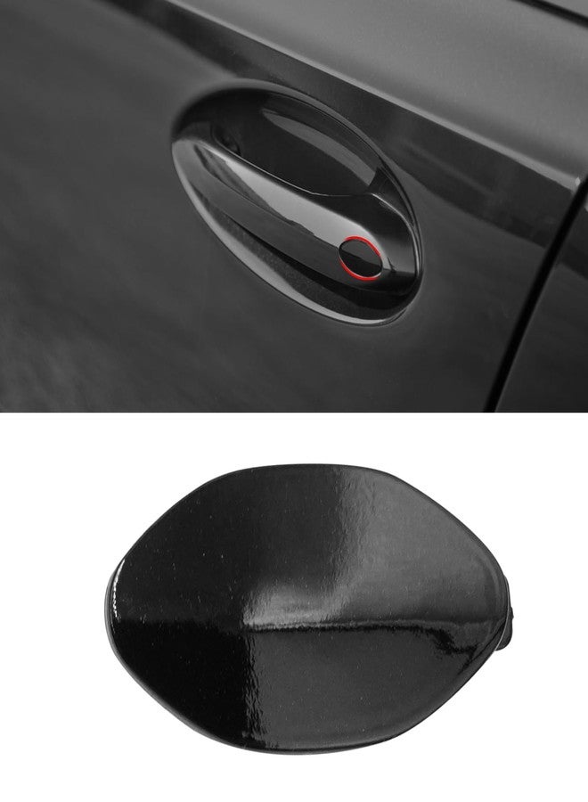 Jaronx غطاء فتحة مفتاح مقبض باب متوافق مع سيارات BMW من جارونكس، موديلات 3'G20، 5'G30، 6'G32، X3 G01، X4 G02، X5 G05، X6 G06، X7 G07، Z4 G29، غطاء قفل باب بديل لغطاء فتحة مفتاح BMW، رقم القطعة 51217489341 و51219463547 (أسود فاحم). - Image 1